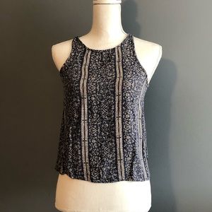 Navy top with back detailing American Eagle